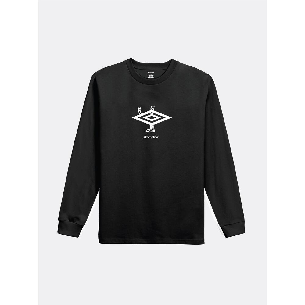 New - Black - AK + Umbro - Peaceman LS Tee